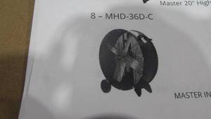 lot 42 image: Master Industrial 36 Direct Drive High Velocity Barrel Fan