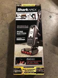 Shark APEX DuoClean Powered Lift-Away Bagless Corded Upright Vacuum with Self-Cleaning Brushroll in Gray    Customer Returns See Pictures