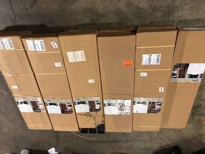 11 Boxes of Assorted Ply Gem Window Shutters Various Models Sizes and Conditions   Customer Returns See Pictures