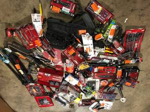 Lot of Assorted Hand Tools and Hardware Various Models and Conditions Customer Returns See Pictures