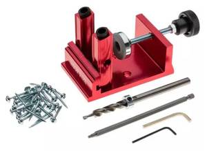 lot 35 image: SHOP FOX Pocket Hole Jig Drill pocket holes in stock up to 2 thick (D4880)