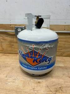 lot 47 image: FLAME KING 20 lbs. Empty Propane Cylinder with Overflow Protection Device