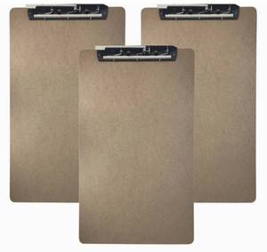 lot 50 image: TRADE QUEST Lot of 2 Packs of- Ledger Size Clipboards with Lever Hinge Clips 19.5 x 11.6 (3 per pack)