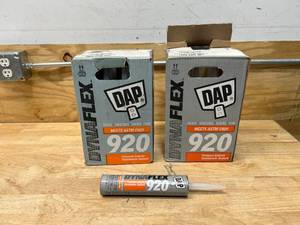 lot 89 image: DAP Lot of 23 Tubes of- DYNAFLEX 920 Premium Exterior Elastomeric Sealant (10 oz tubes)