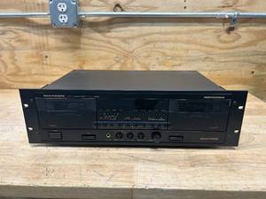 lot 97 image: MARANTZ Professional Stereo Double Cassette Deck PMD500