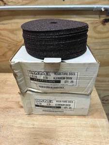 lot 127 image: MARVEL Lot of 2 Boxes of - 7 x 78 A24 Resin Fibre Aluminum Oxide Discs (25 per box)