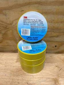 lot 129 image: 3M Lot of 5 Rolls of- General Purpose Vinyl Tape 764- Yellow (1 IN x 36 YDS Per Roll)