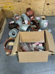 lot 139 image: VICTAULIC- Pallet of Various Parts
