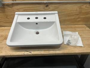 lot 144 image: DURAVIT Starck 3 Semi Recessed Basin 031055