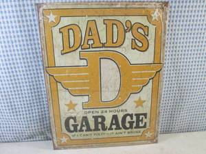 lot 12 image: (EC1) Dads Garage Tin Sign - New I...
