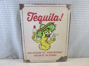 lot 16 image: (C-2) Tequila Tin Sign - New In Wra...