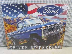 lot 37 image: (EC1) Ford Driven By Freedom Tin Si...
