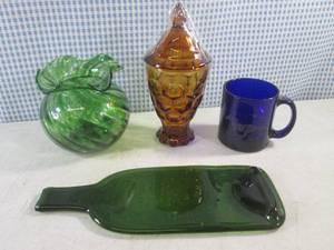 lot 79 image: (CSB) Assorted Colored Glass...