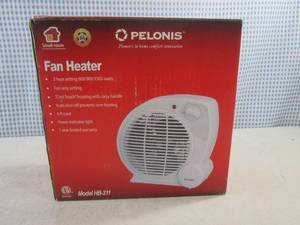 lot 105 image: (CS) Pelonis Small Room Fan Heater...