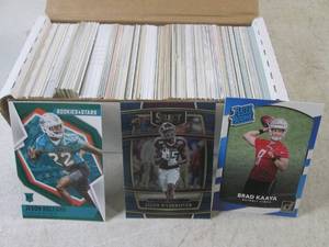 lot 215 image: (EC1) Box Full of Football Rookie C...