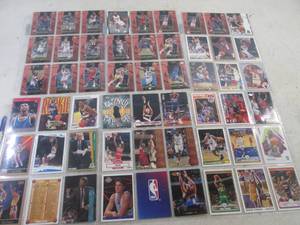 lot 218 image: (C-4) 54 Assorted Basketball Cards ...