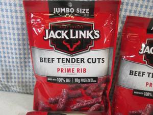 lot 248 image: (B-3) 4 Jumbo Size Bags Jack Links ...