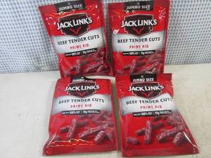 lot 249 image: (B-3) 4 Jumbo Size Bags Jack Links ...