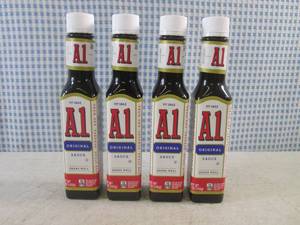 lot 294 image: (B-1) 4 Bottles Original A1 Sauce 5...