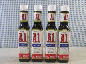 lot 295 image: (B-1) 4 Bottles Original A1 Sauce 5...