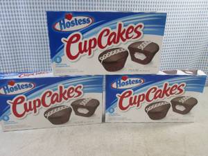 lot 307 image: (C-3) 3 Boxes of Hostess Cup Cakes ...