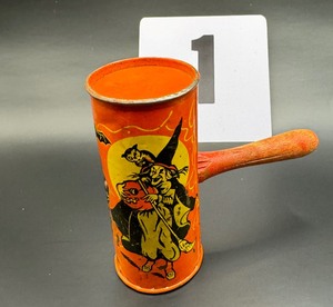 Vintage Halloween Tin Noise Maker