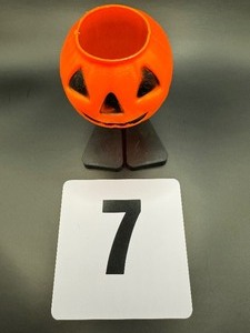 Plastic Halloween Treat Pumpkin with Legs