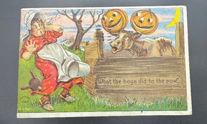 Antique Halloween Postcard 1911