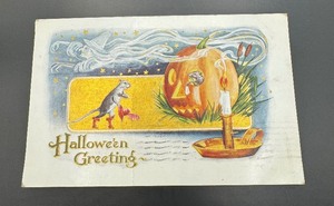 Antique Halloween Postcard 1913