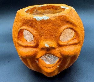Antique Paper Mache Jack -O- Lantern