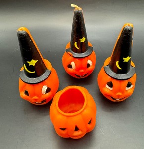 Vintage Wax Pumpkin Lot