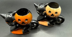Vintage Hard Plastic Cat Candy Containers