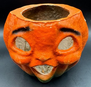 Antique Paper Mache Jack -O- Lantern