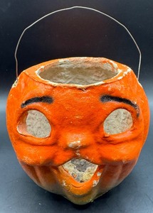 Antique Paper Mache Jack -O- Lantern