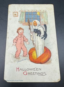 Antique Halloween Postcard