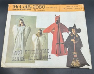 Vintage Halloween McCall Sewing Pattern