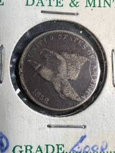 1858 US FLYING EAGLE CENT