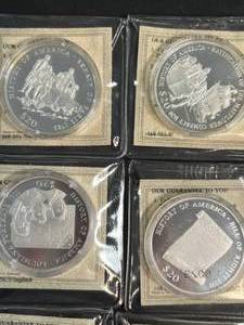 GROUP OF 8 US HISTORY OF AMERICA COMMEM. COINS 5.15 OZ SILVER