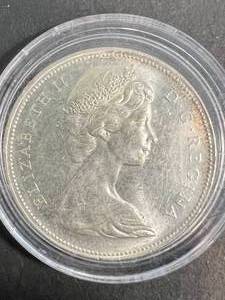 1966 CANADIAN SILVER DOLLAR IN AIRTITE
