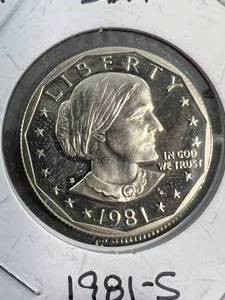 1981-S US SUSAN B ANTHONY DOLLAR