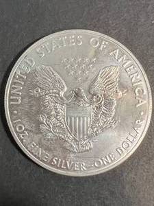 2019 AMERICAN SILVER EAGLE 1 TROY OZ .999 FINE SILVER