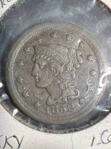 1852 US BRAIDED HAIR LARGE CENT