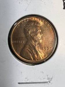 1937 US WHEAT CENT BU