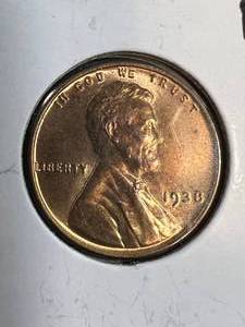 1938 US WHEAT CENT BU