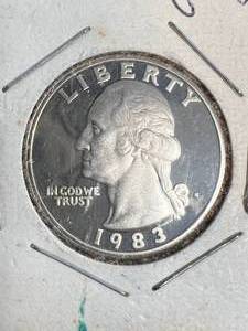 1883-S US PROOF WASHINGTON QUARTER