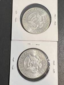 GROUP OF 2 US KENNEDY HALF DOLLARS BOTH 1964-D