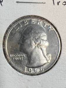 1966 US PROOF WASHINGTON QUARTER