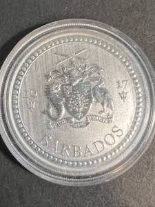 2017 BARBADOS 1 TROY OZ .999 FINE SILVER DOLLAR IN AIRTITE