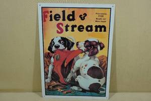 lot 80 image: Field & Stream Metal Sign