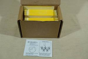 lot 161 image: 100 Pack Olson Products The Original Sticky Strip 3 x 5 Yellow for Potted Plants